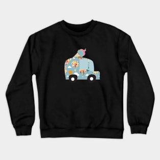 Ice Cream Truck Blue Crewneck Sweatshirt